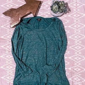 Dark turquoise sweater long sleeve shirt